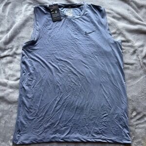 Nike Men's Light Blue Performance Tank Top
